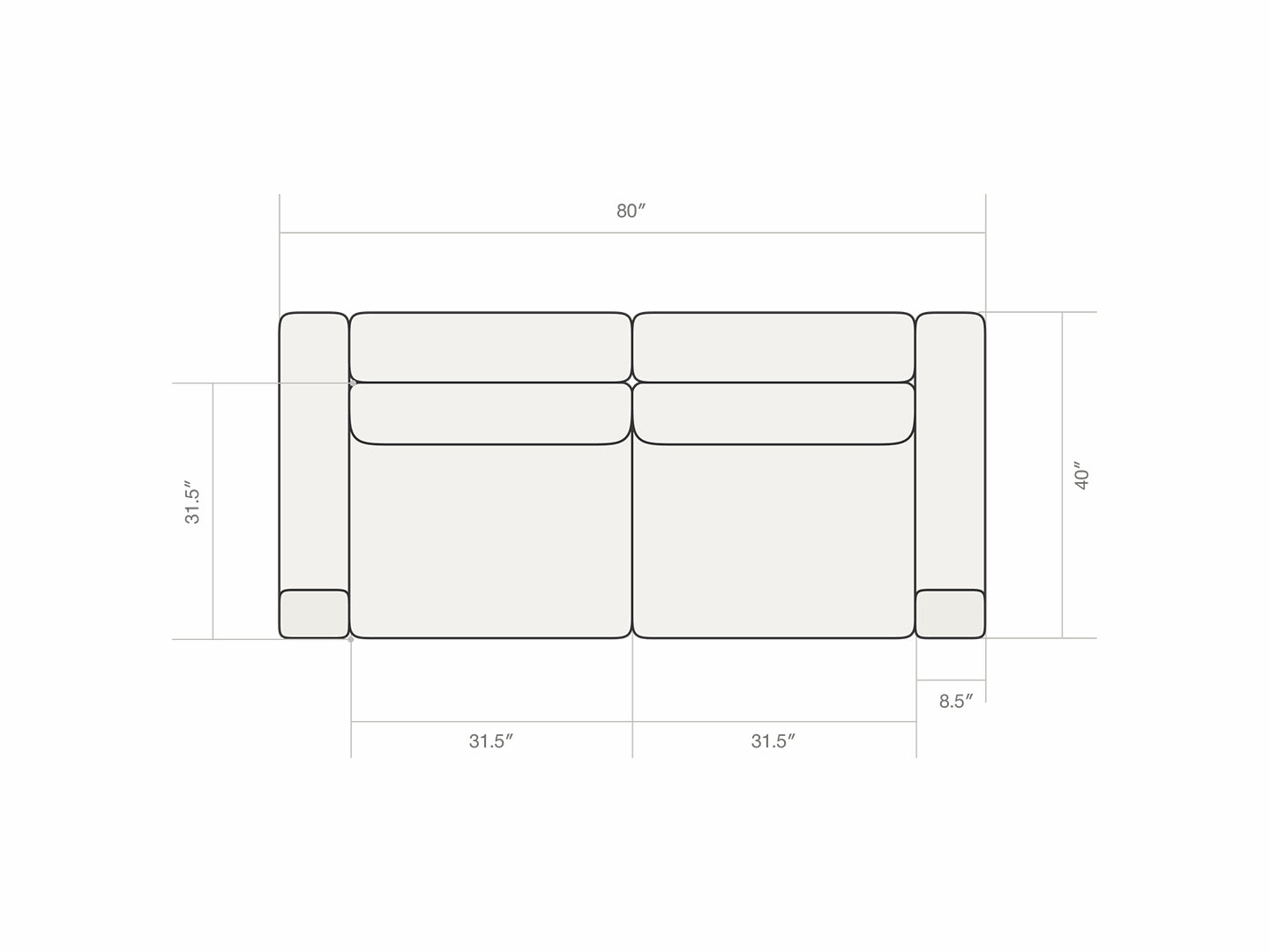 Two Seater Sofa 4.0