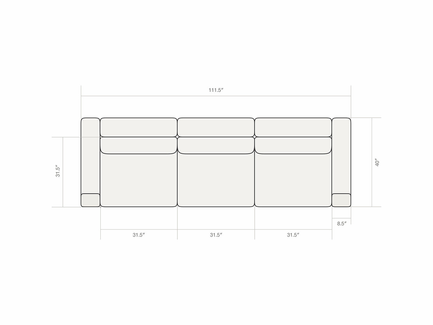Three Seater Sofa 4.0