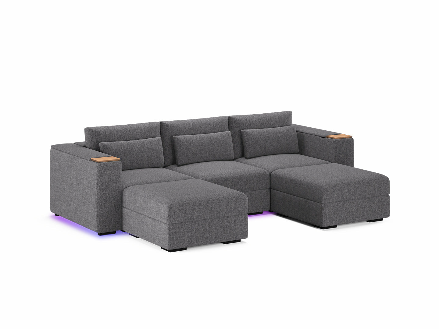 Three Seater - With 2 ottomans 4.0