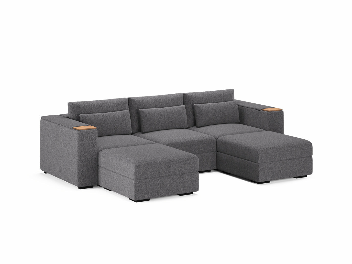 Three Seater - With 2 ottomans 4.0