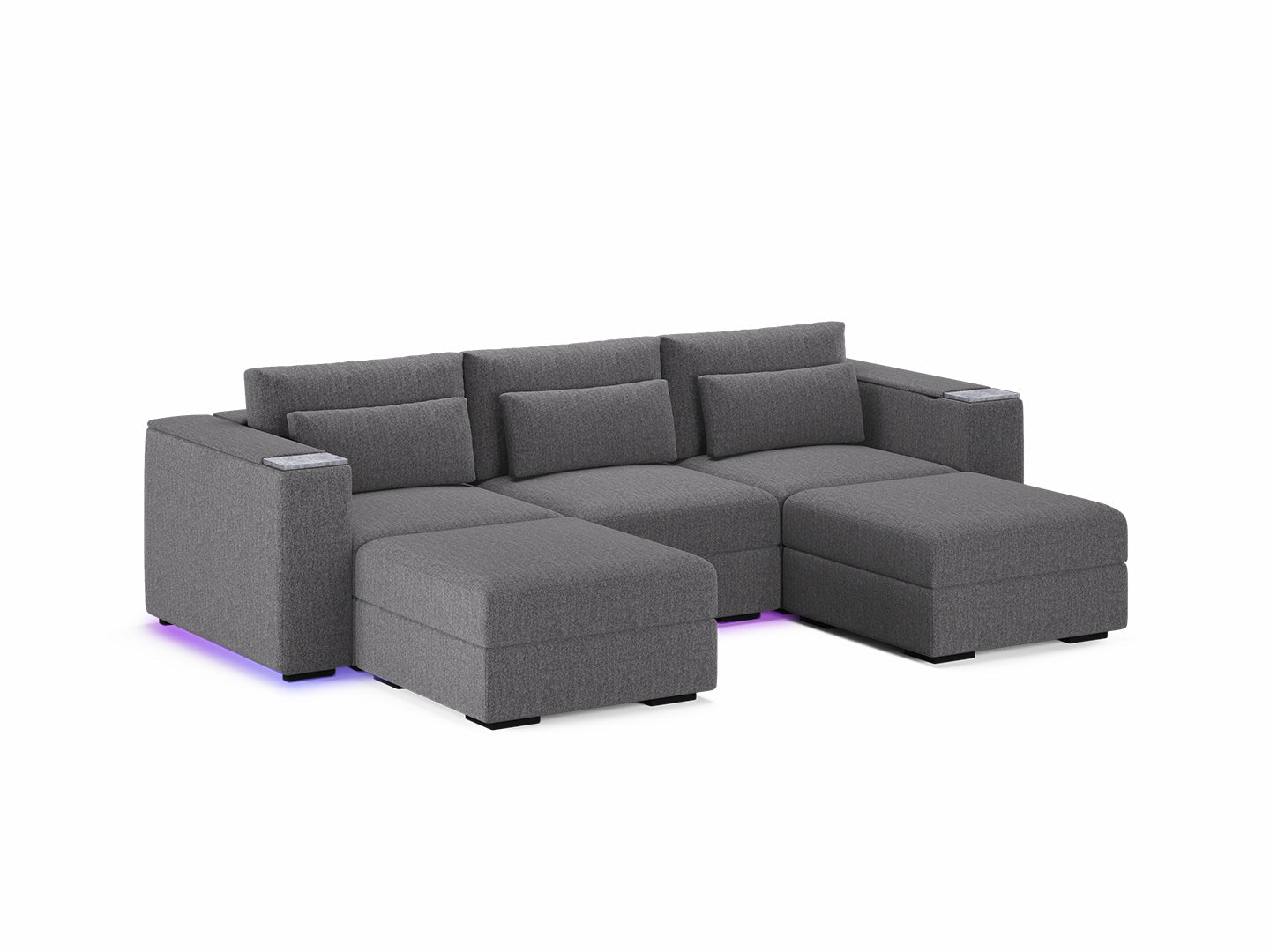 Three Seater - With 2 ottomans 4.0