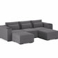 Three Seater - With 2 ottomans 4.0