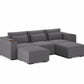 Three Seater - With 2 ottomans 4.0