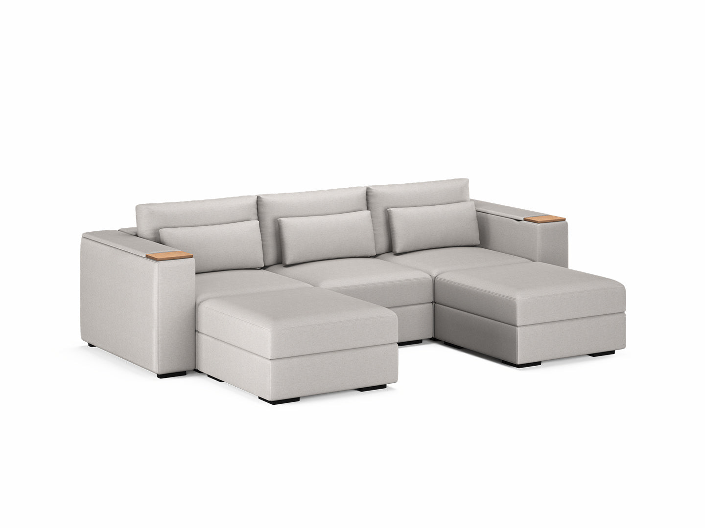 Three Seater - With 2 ottomans 4.0
