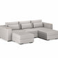 Three Seater - With 2 ottomans 4.0