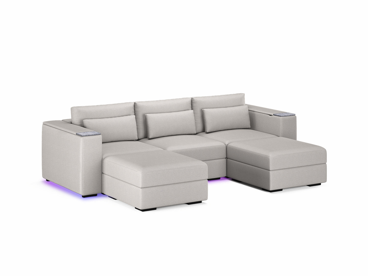 Three Seater - With 2 ottomans 4.0