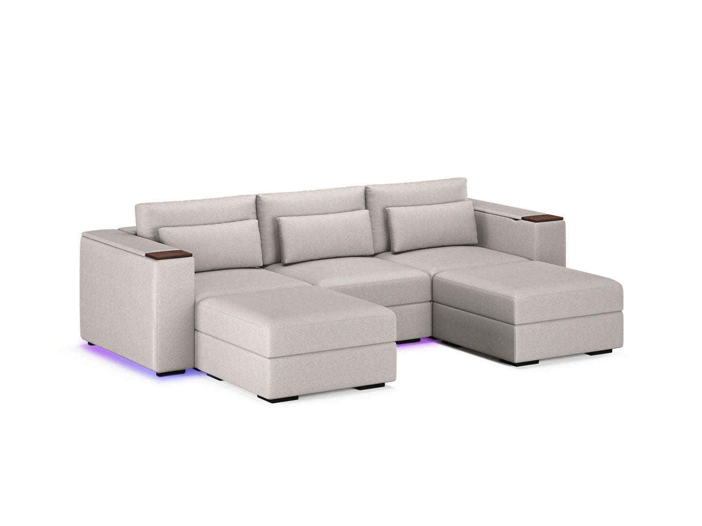 Three Seater - With 2 ottomans 4.0