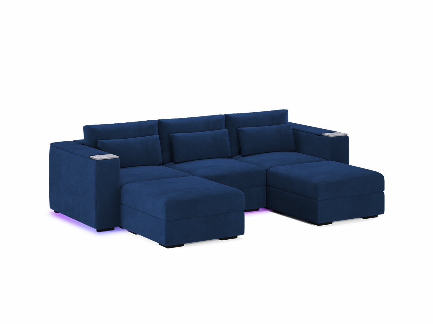 Three Seater - With 2 ottomans 4.0