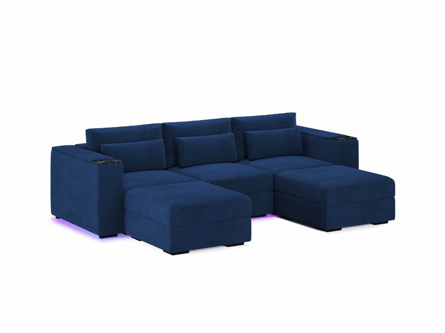 Three Seater - With 2 ottomans 4.0