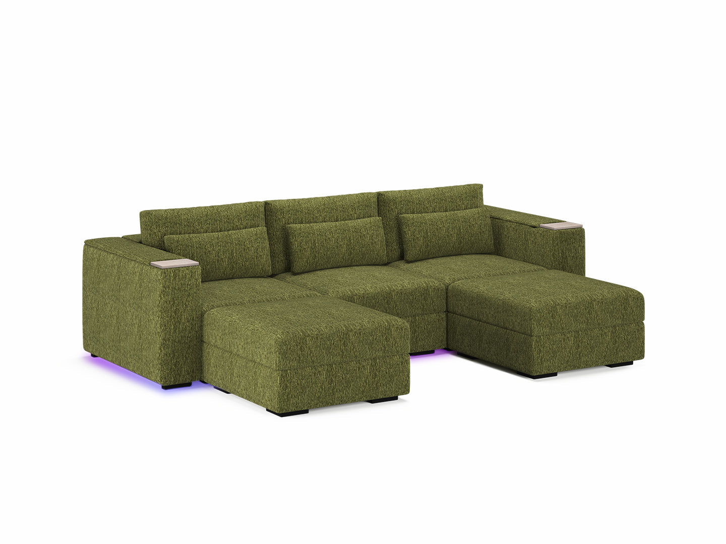 Three Seater - With 2 ottomans 4.0