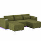 Three Seater - With 2 ottomans 4.0