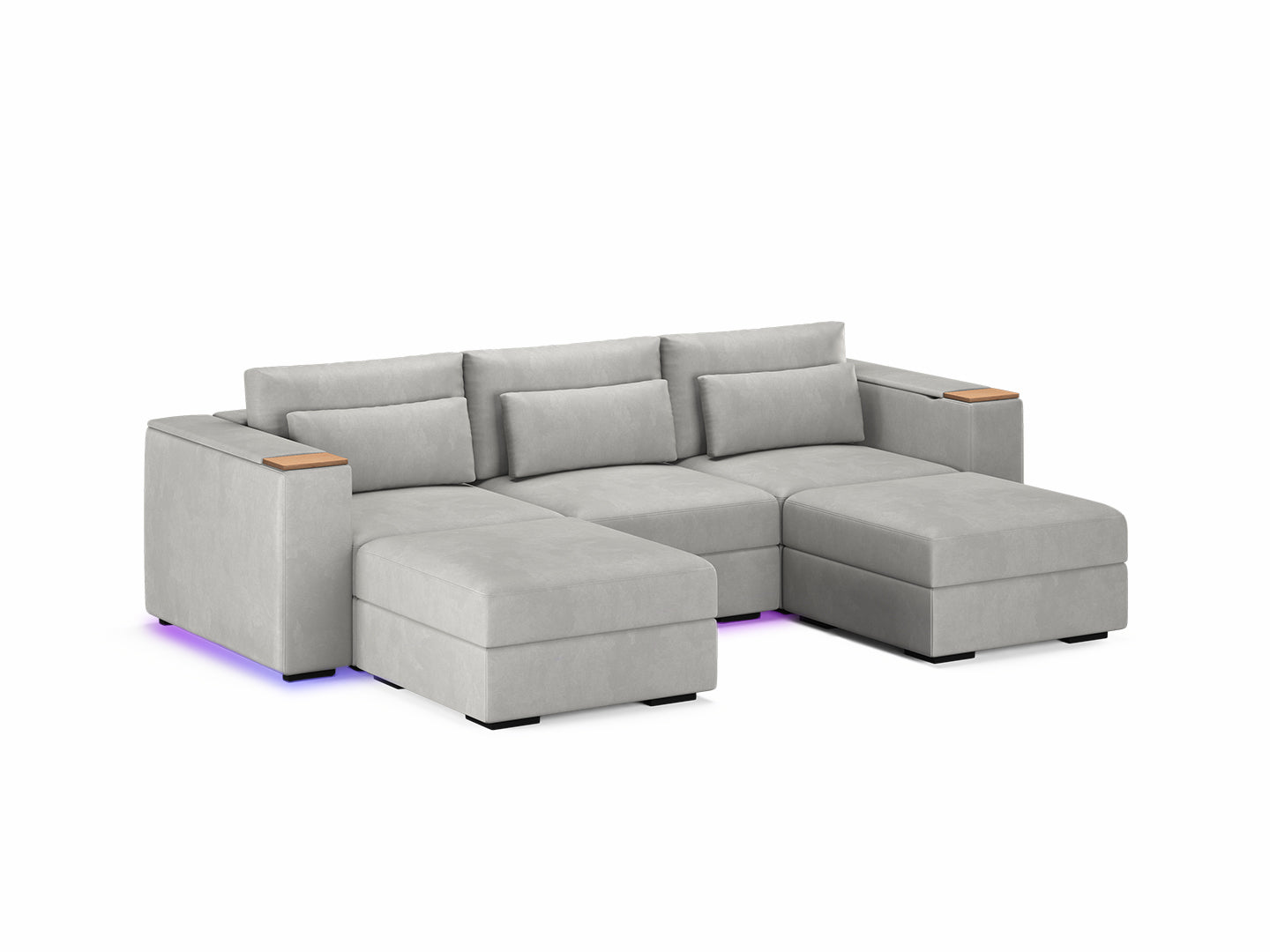 Three Seater - With 2 ottomans 4.0