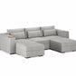 Three Seater - With 2 ottomans 4.0