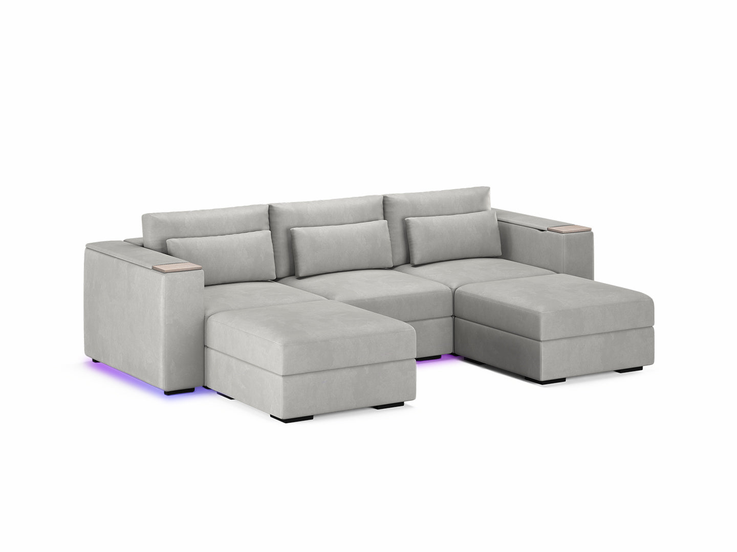Three Seater - With 2 ottomans 4.0