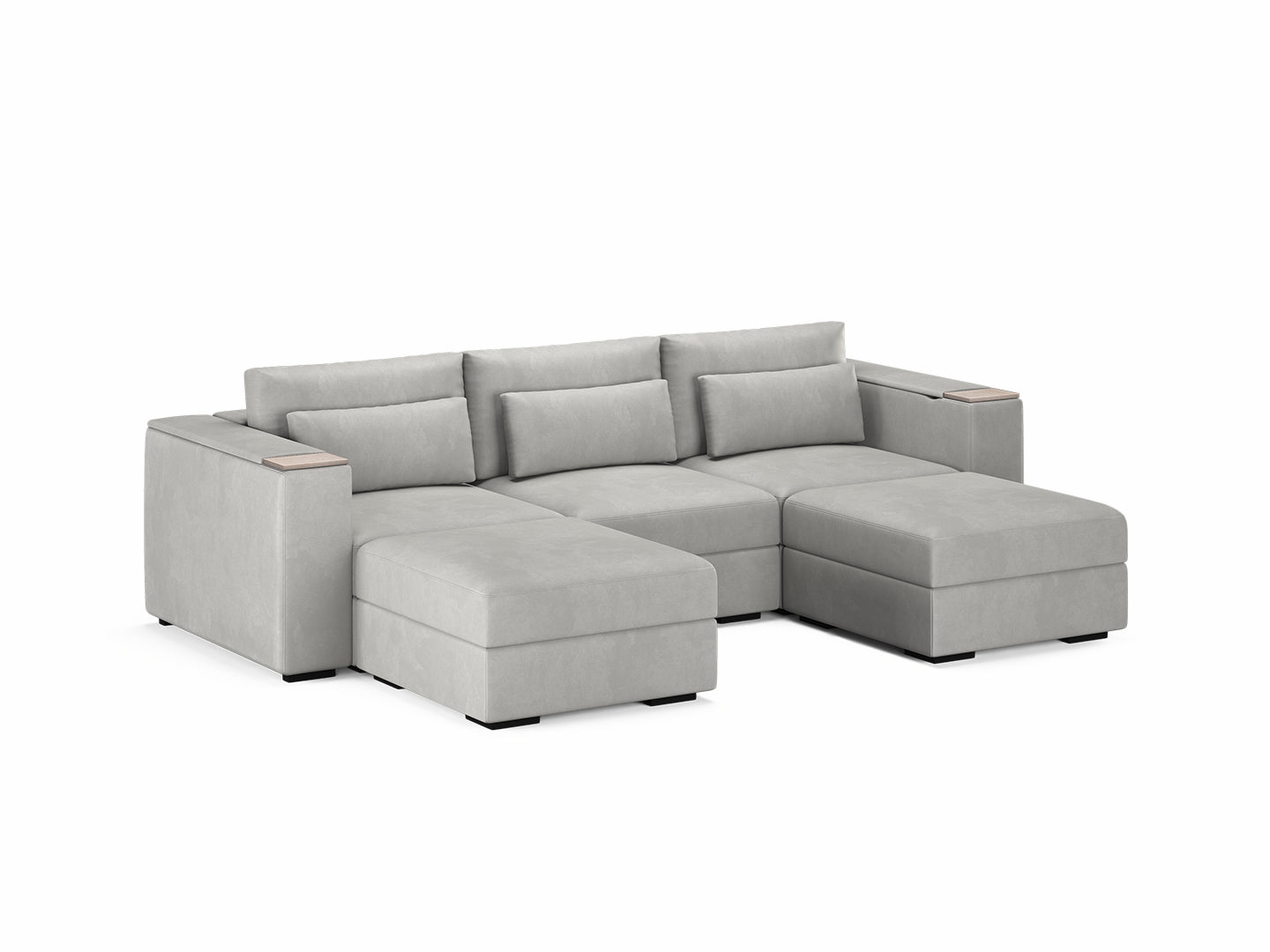 Three Seater - With 2 ottomans 4.0
