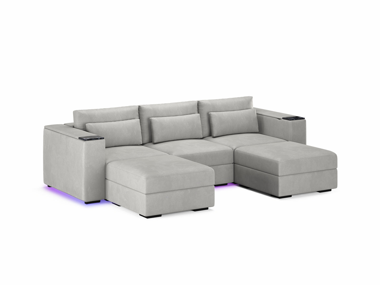 Three Seater - With 2 ottomans 4.0
