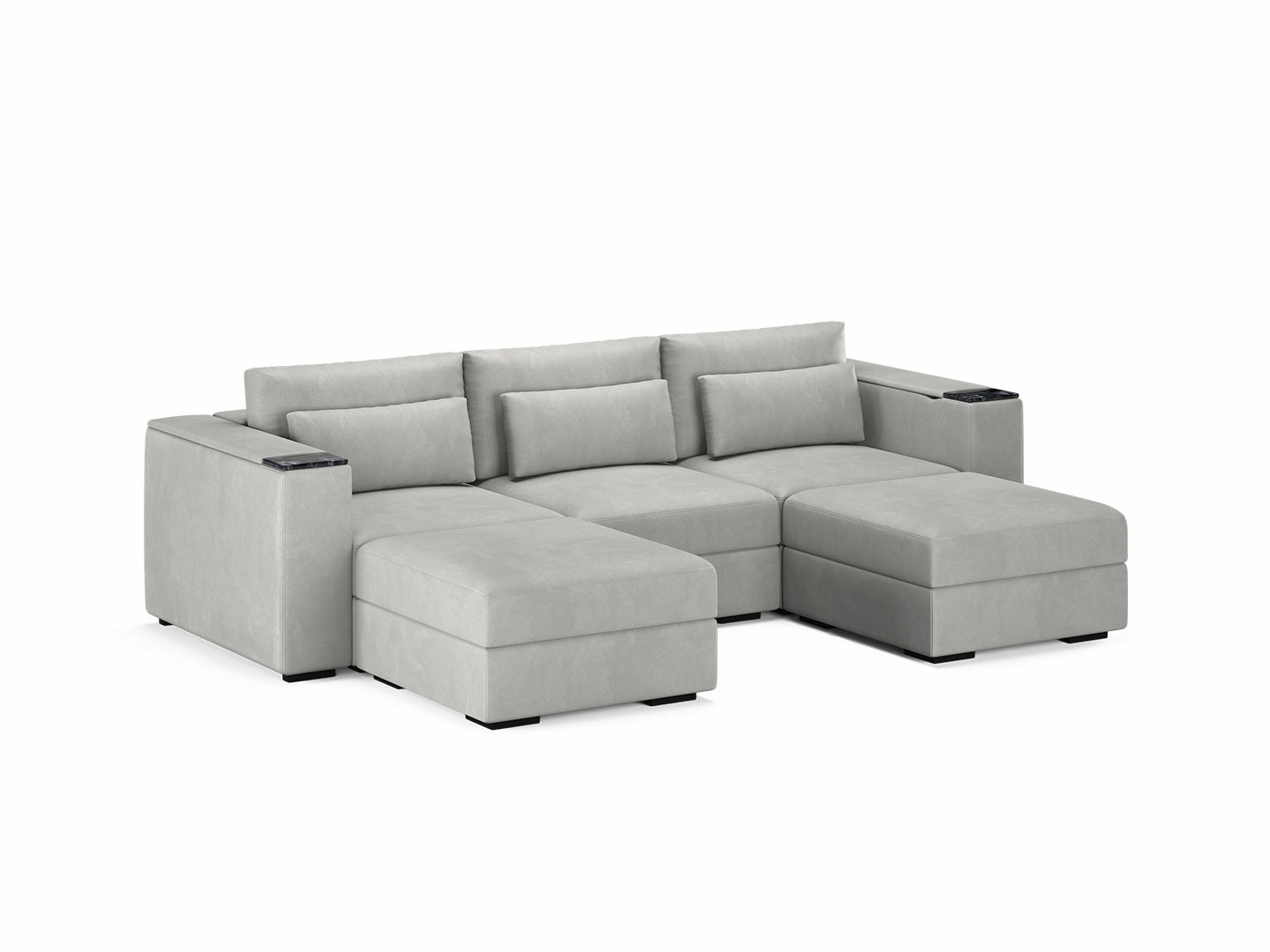 Three Seater - With 2 ottomans 4.0