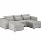 Three Seater - With 2 ottomans 4.0