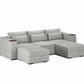 Three Seater - With 2 ottomans 4.0