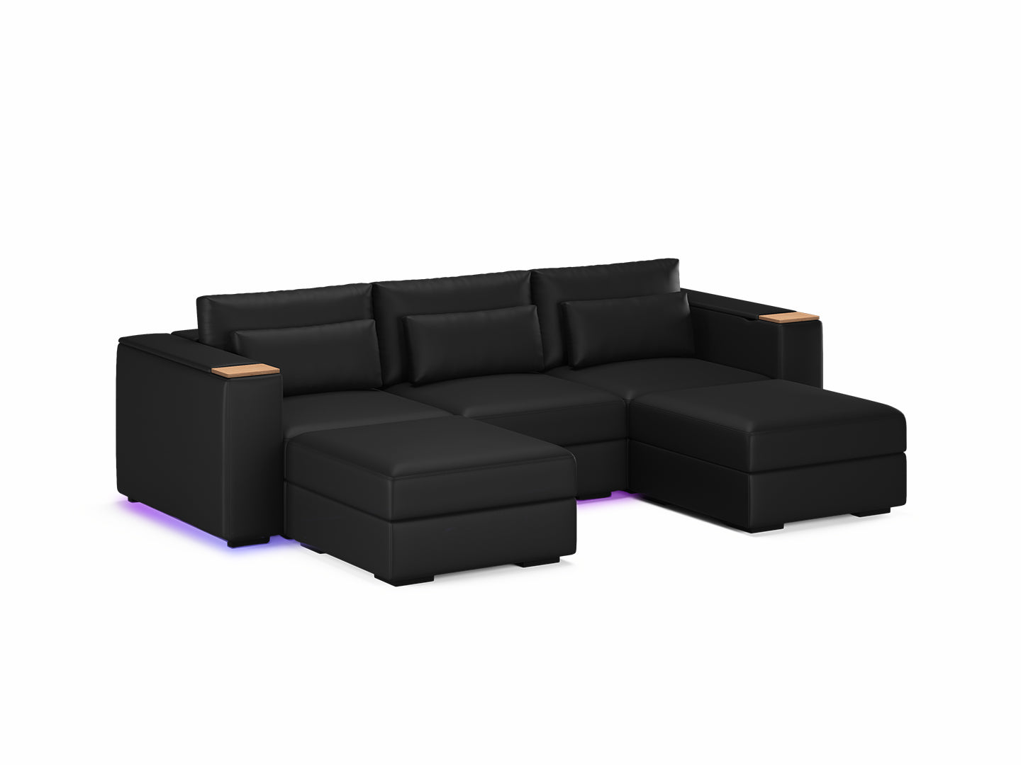 Three Seater - With 2 ottomans 4.0