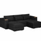Three Seater - With 2 ottomans 4.0