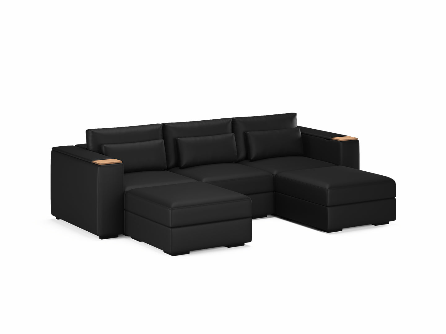 Three Seater - With 2 ottomans 4.0