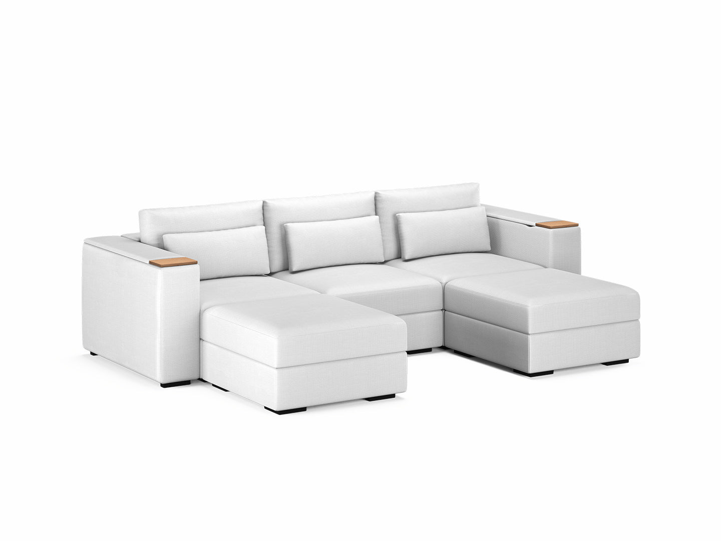 Three Seater - With 2 ottomans 4.0