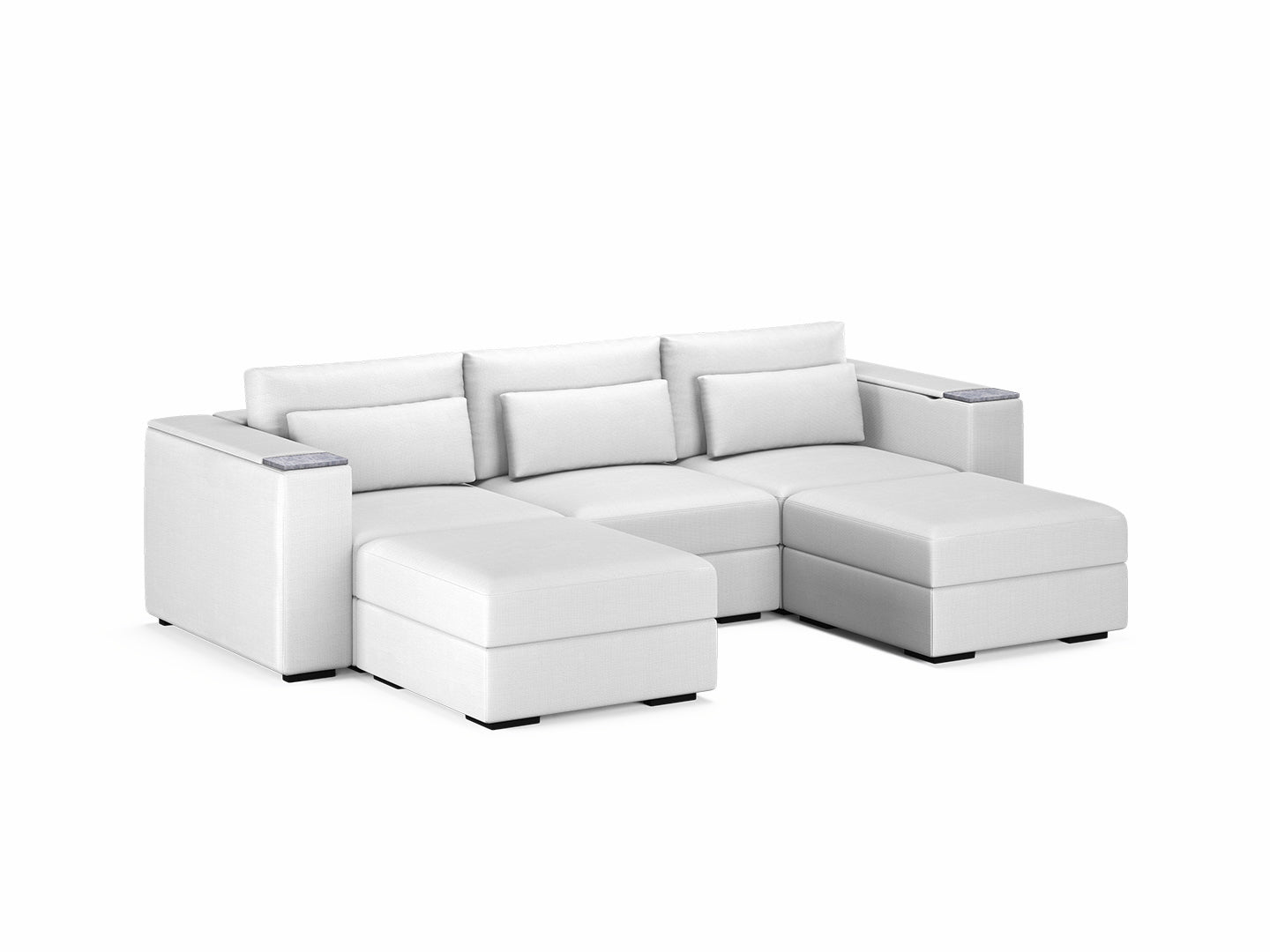 Three Seater - With 2 ottomans 4.0