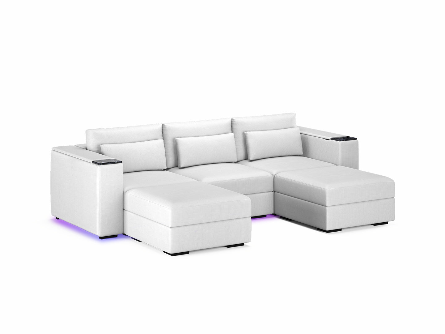 Three Seater - With 2 ottomans 4.0