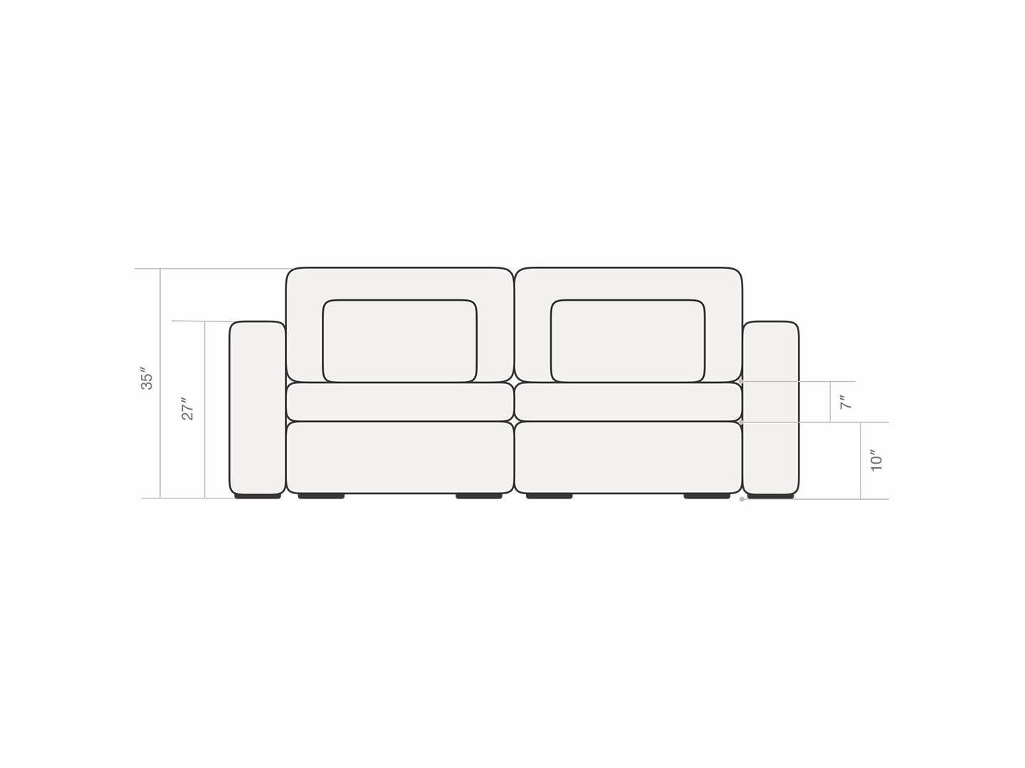 Two Seater Sofa 4.0