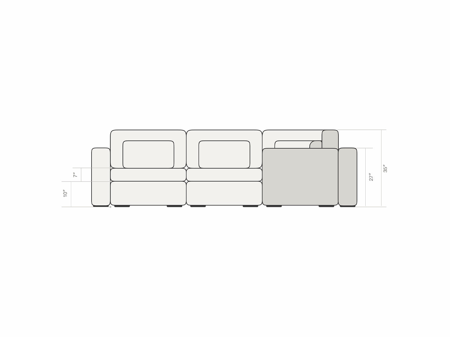 Three Seater - With corner seat 4.0