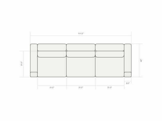 Three Seater Sofa 4.0