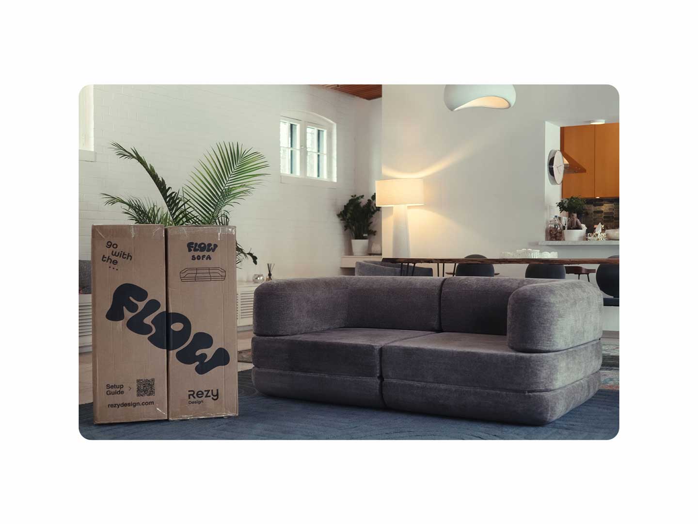 Two Seater Flow Sofa Bed