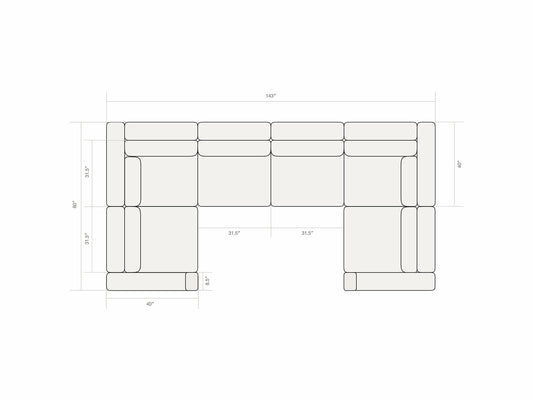 Four Seater - U shape 4.0