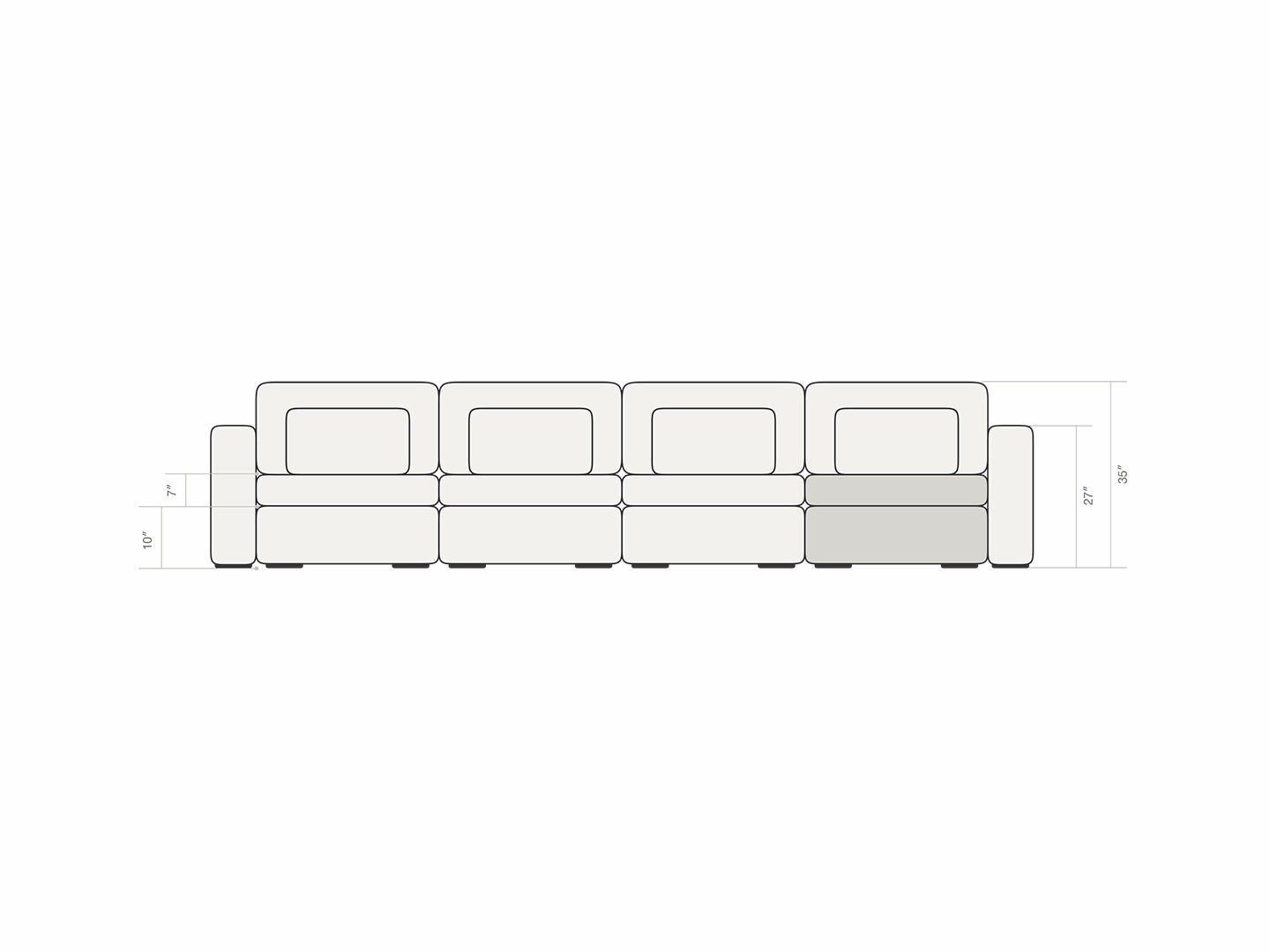 Four Seater - With ottoman 4.0