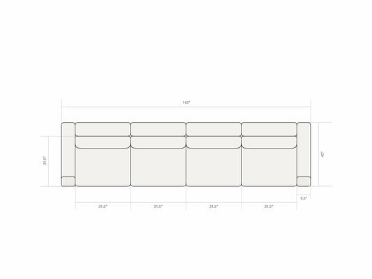 Four Seater Sofa 4.0
