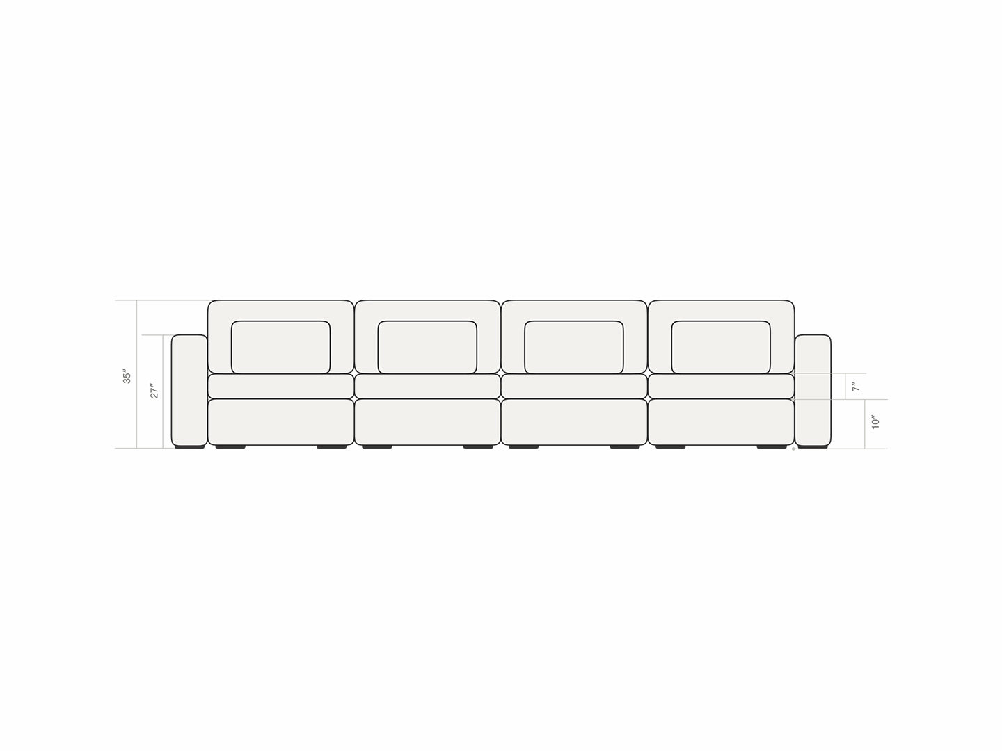 Four Seater Sofa 4.0