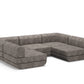 Mushroom Rezy Flow three-seater sofa bed sectional, u shape configuration
